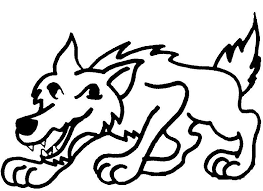Desenho de lobo mau para c. Lobo Mal Desenho Para Colorir