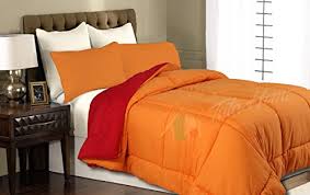 Tata Home Piumone Trapunta Invernale Bicolore Double Face Da 350 Gr Mq Misura 2 Piazze Letto Matrimoniale 260x260 Cm Colore Bordeaux Arancio