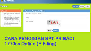 Melalui sistem efiling, anda boleh mengisi sendiri jumlah pendapatan tahunan, penolakan cukai (derma dan hadiah), pelepasan cukai dan rebat cukai. Cara Pengisian Spt Pribadi 1770ss Online E Filing Youtube