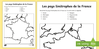 Découvrez les plans des principales villes touristiques en france avec nos cartes interactives sur lesquelles vous pourrez zoomer et voir les rues et les sites à visiter ainsi que les. Feuille D Activites Les Pays Limitrophes De La France