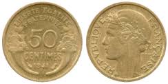 Consultez la valeur vos 50 centimes sur notre cote des monnaies françaises. 50 Centimes Morlon 1931 1947