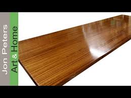 After sanding, vacuum or brush off the dust. How To Finish A Wooden Countertop By Jon Peters Youtube