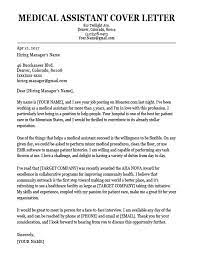The difference between a cover letter & writing sample. Medical Assistant Cover Letter Sample Free Resume Templates