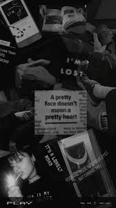 A Pretty Face Doesn T Mean A Pretty Heart Mood Board Black Aesthethic Wallpaper Collase Credit By Me