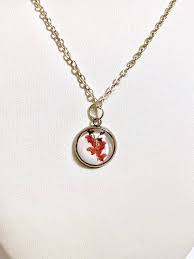 12mm Gladiolus Flower Tarot Card Necklace From The Emperor Card Red Orange Flower Pendant Silver Tone Chain U Gladiolus Flower Hand Crafted Gifts Tarot