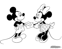 The cute and adorable disney couple complement each download more than 100 minnie mouse coloring pages! Mickey Mouse Valentines Coloring Novocom Top