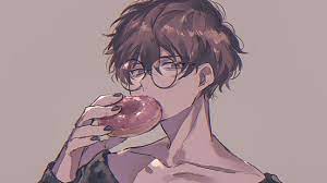 Maybe you would like to learn more about one of these? Hd Wallpaper Anime Original Boy Brown Hair Doughnut Wallpaper Flare