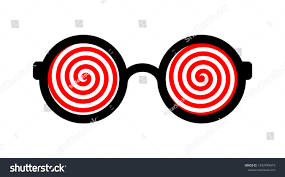 Hypnotic Glasses Isolated On White Background: стоковая векторная графика  (без лицензионных платежей), 1493749019 | Shutterstock