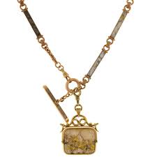Add to my favorites remove from favorites riviera 10614 m0a10614. Victorian 14kt Inlaid Gold Quartz Watch Chain Matching Spinner Fob A Brandt Son