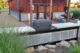 Wood countertops are the pefect complement to stone countertops. Creating An Inexpensive Outdoor Kitchen With Concrete Countertops