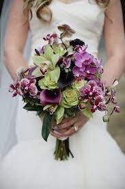 Rustic Elegance At Youngberg Hill Orchid Bouquet Wedding Purple Wedding Bouquets Orchid Wedding