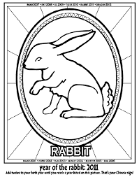 Chinese new year printable coloring pages for kids. Chinese New Year Year Of The Rabbit Coloring Page Crayola Com