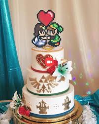 Zelda Sur Le Theme De Gateau De Mariage Yep Nous Pouvons Le Faire Zeldacake Nerdywedding Gateauxdemariage Boda Friki Boda De Videojuegos Pasteles De Boda