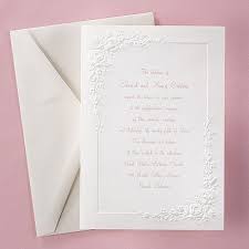 Embossed Roses Invitation Electronic Invitations Wedding Invitation Kits Classic Wedding Invitations