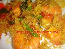 Heat 1 cup oil to 350 f. Khazanah Warisan Orang Lama Resepi Butter Prawn Udang Butter Butter Prawn Food Malay Food