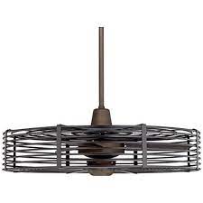 Industrial cage ceiling fans fit perfectly in living rooms, bedrooms, and home offices, bringing a modern charm to your interior. 32 Vintage Breeze Dc Bronze Black Cage Ceiling Fan 21c48 Lamps Plus Caged Ceiling Fan Ceiling Fan Black Ceiling Fan