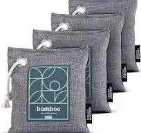 Amazon.com: Bamboo Charcoal Air Purifying Bag 4-Pack – Naturally Freshen  Air with Powerful Activated Charcoal Bags Odor Absorber – Kid and ...