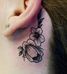It goes from behind the ear and goes up to the side of the head. 80 Best Behind The Ear Tattoo Designs Meanings Nice Gentle 2019