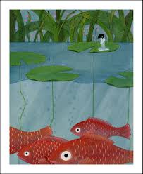 Hans Christian Andersen Poucette Illustrator Charlotte Gastaut Fairytale Illustration Fish Art Illustration