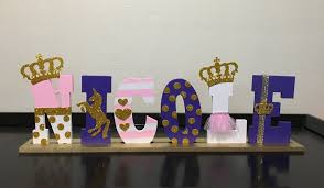8 Inch Wooden Letters Unicorn Theme Wooden Letters Wood Letters Crafts