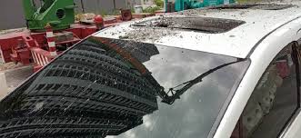 Cara spray kereta tukar colour | step by step. Dua Kenderaan Rosak Ditimpa Bancuhan Simen