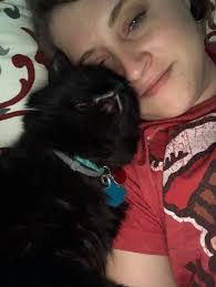 Was there a full grown,skinny,all black cat missing with a blue collar???  One here at my apartment complex.