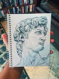 Über 7 millionen englischsprachige bücher. Michelangelo S David In Pencil Drawing