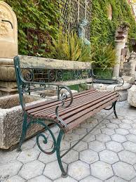 Garden seating can transform any outdoor space into a relaxing haven, creating a comfortable seating area to enjoy the garden while adding a touch of charm. Hand Forged Metal And Wood Garden Bench Rustic Seat Furniture Antiques Dealer La For Sale At 1stdibs
