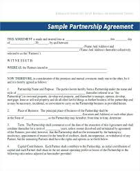 Sample Joint Venture Agreements Templates General Partnership ...