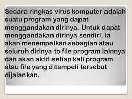 Cara lain untuk menjadi diri sendiri adalah berfokus pada sasaran anda. Virus Komputer Definisi Tentang Virus Komputer Yang Dikemukakan Oleh Pakar Virus Komputer Fred Cohen Mendefinisikan Virus Komputer Sebagai Berikut Ppt Download