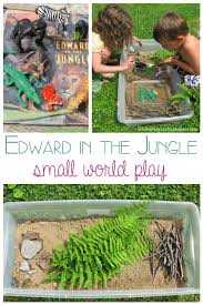 Lion, giraffe, elephant, rhinoceros, ocelot, cheetah, gorilla, anteater, tapir, red panda. Jungle Small World Play Jungle Theme Activities Preschool Jungle Jungle Activities