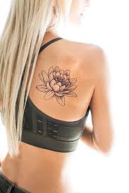 Lotus Flower Flower Tattoo Shoulder Back Tattoo Women Foot Tattoos