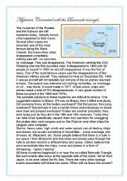 Bermuda Triangle Worksheets