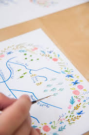 Pin By Girl Scout On Inspiration Illustrated Map Hand Drawn Map Wedding Map