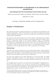 Hospital order = to confine someone to hospital. Pdf Criminal Victimization In Kazakhstan