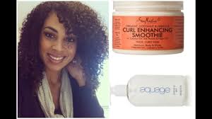 Shea moisture coconut & hibiscus curl & shine conditioner: Hair Tutorial Naturally Curly Hairstyling Using Shea Moisture Youtube