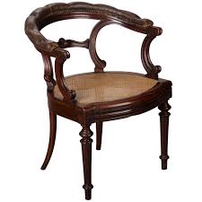 19th Century Mahogany Desk Armchair Chair Mahogany Desk Antique Desk Chair