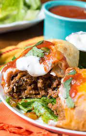 Beef Chimichangas Recipe Spicy Southern Kitchen Recipe Mexican Food Recipes Beef Recipes Spicy Recipes