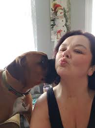 Seeing my sweet baby Cheese after a month of being