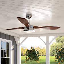 Get the air moving outside of your home with outdoor ceiling fans from leading outdoor fan manufacturers. Laurel Foundry Modern Farmhouse 57 Fougeres 3 Blade Standard Ceiling Fan With Remote Control And Light Kit Included Reviews Wayfair