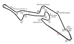 Nürburgring gp sprint is a racing venue in germany with 74 lap times.this page represents the 3.7 kilometer (2.3 mile) configuration of this track. File Nurburgring Grand Prix Strecke Svg Wikimedia Commons