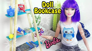 In this collection of diy miniature barbie crafts and hacks, i will show you how to make it simple: Diy Barbie Doll Bookcase How To Make Doll Furnitures Barbie Diy Doll Furniture Diy Doll
