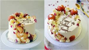 Eggless Gulab Jamun Cake Recipe Indian Fusion Cake Gulab Jamun Cake Recipe Indian Dessert Recipes Cake Recipes