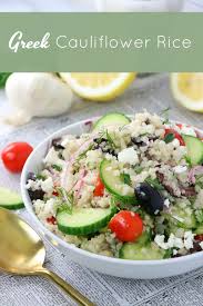 Add the dried spices, tomato paste and lemon juice and stir well to combine. Mediterranean Cauliflower Rice Bowl Keto Diet Friendly Dish