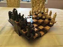 Multilevel 3d Handmade Wooden Chessboard With Chess By Greatchess Wooden Chess Board Chess Board Wood Creations