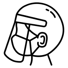 Kani respirator hidung, kesehatan masker, anak, wajah png. Free Face Shield Icon Of Line Style Available In Svg Png Eps Ai Icon Fonts