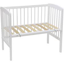 Das baby schläft ganz nahe bei mama und papa und doch nicht mit im bett. 101188283 Polini Kids Beistellbett Simple 100 Weiss Aus Naturholz 3048 04 Polinikids