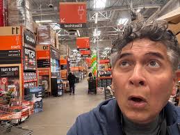 Signs at Home Depot entrances to deter shoplifting