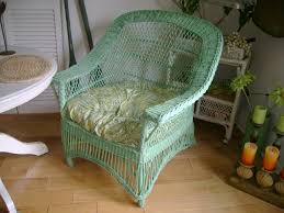 Green Painted Wicker Chair Wicker Furniture Outdoor Wicker Furniture Wicker Bedroom