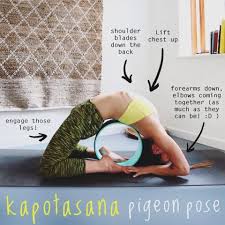 Dharmayogawheel Lessons Check Charlenelim Breaking It Down With Her Dyw Basic Yogawheel Kapotasana Pigeon Pose Dharma Yoga Wheel